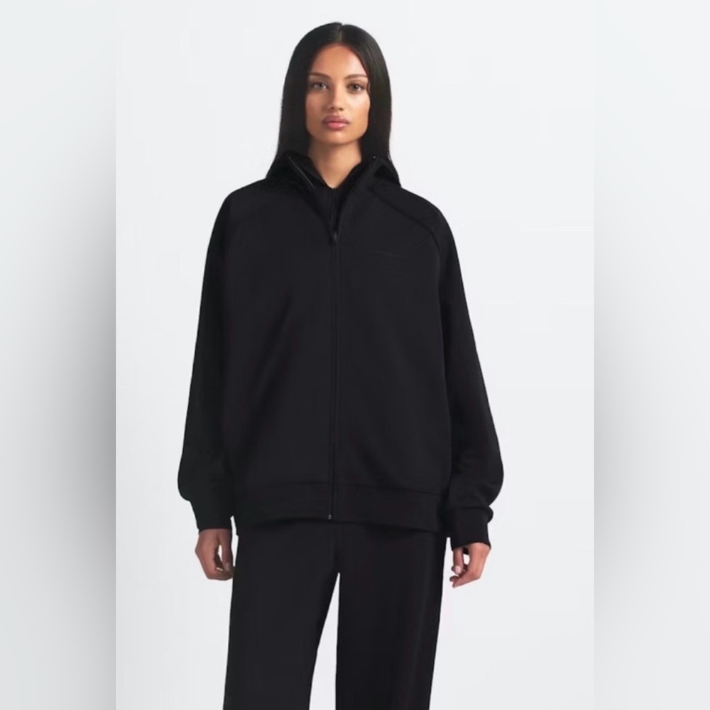 Nike Women's SKIMS Matte Tricot Oversized Full-zip Track Jacket - Size Small